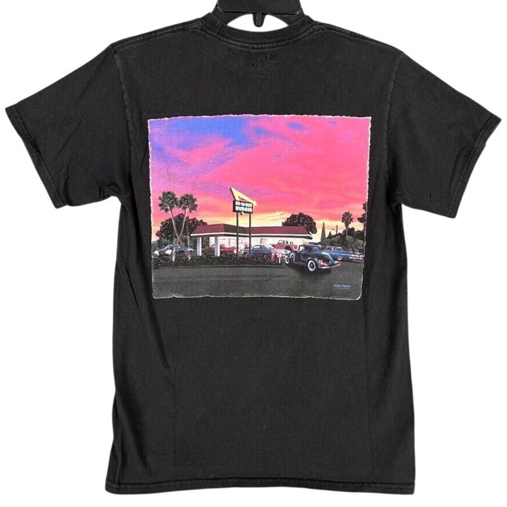 IN-N-OUT BURGER Shirt Mens S California Classic Hotrod Cars Drive‎ In Mike Rider